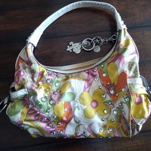 Kathy van Zeeland floral handbag